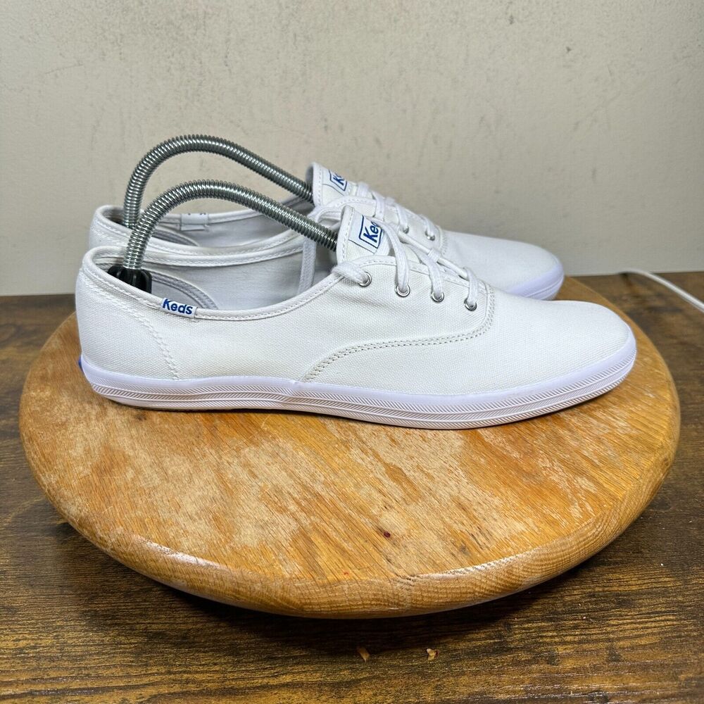 Keds Champion Women's Size 11 White Canvas Loafers Shoes Sneakers WF34000